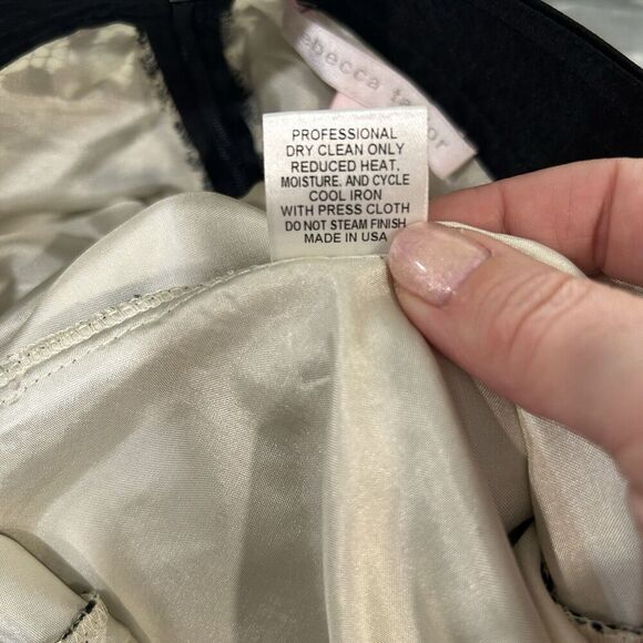 Rebecca Taylor Womens Skirt 4 Lace Floral Split Office Siren Career Professional - Picture 11 of 12